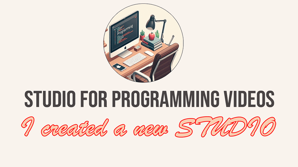 I created a new STUDIO for Programming videos